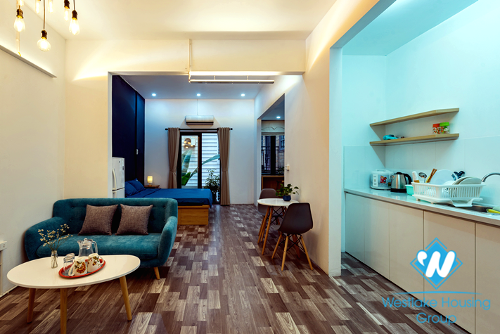 Spacious lovely studio for rent in Tran Phu